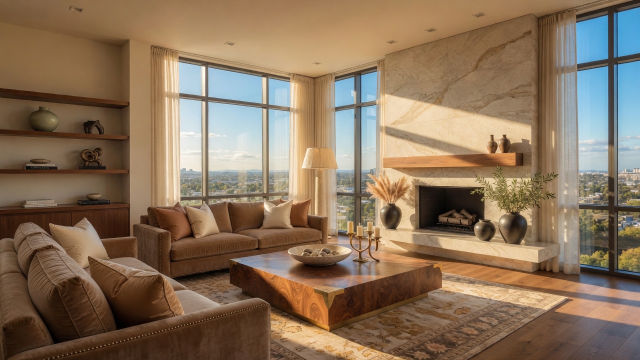 Same living room in daylight
